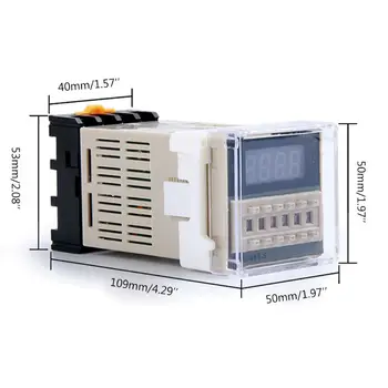 

AC/DC 12v-380v DH48S-S Programmable Time Relay Cycle control Delay w Socket Base