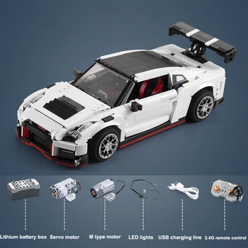 

1322 PCS CaDA C61020 Technic Series R35 Racing Super Car Vehicle Building Block Bricks Car Learning Educational Toy Gifts Kids