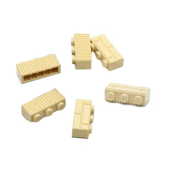 

Drop Ship 100pcs 1x3 Small Particle Texture Bricks MOC High Bricks DIY Building Bricks - Khaki/Brown/Light Grey/Grey