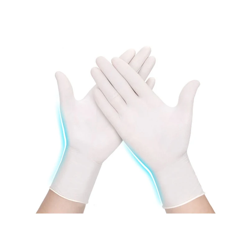 

100 pcs One Time Medical Emulsion Gloves sterile Disposable Resin Gloves Examination Gloves for Vi-rus Protection