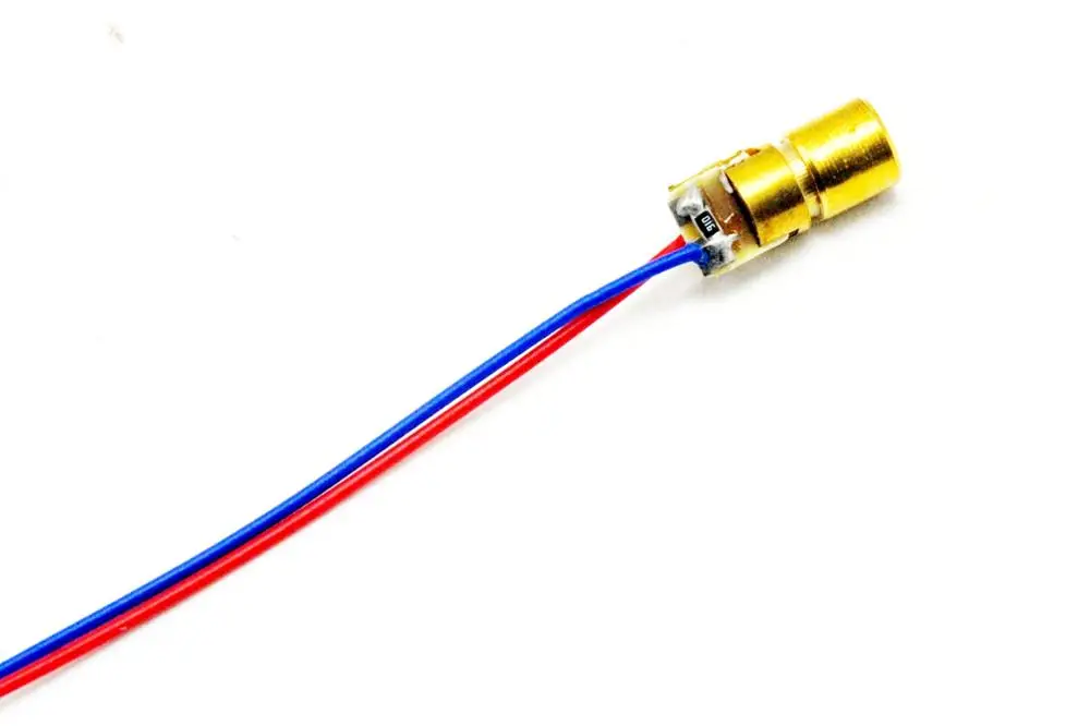 

Mini-Type 1mW 650nm Red Laser Dot Diode Module w/Driver 3V 6x10mm