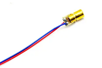 

Mini-Type 1mW 650nm Red Laser Dot Diode Module w/Driver 3V 6x10mm