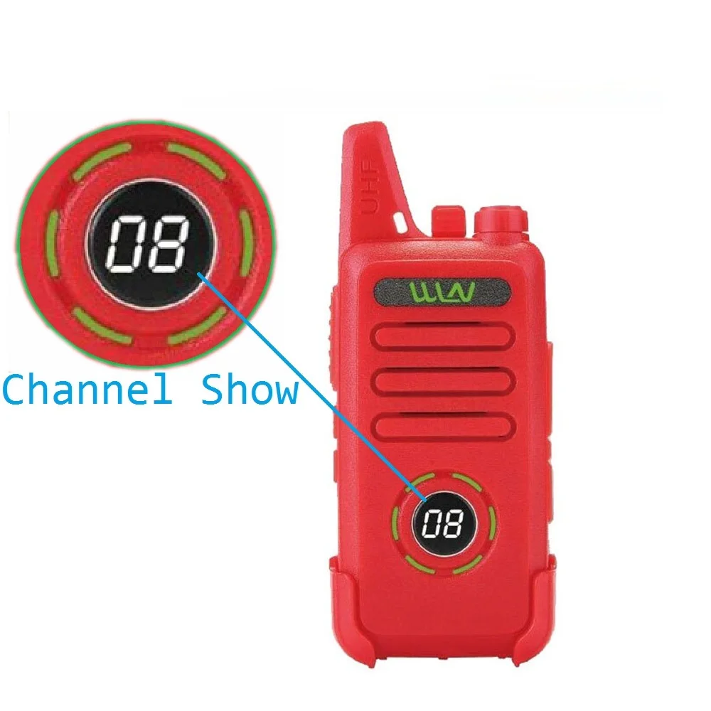 2 шт. WLN KD C1 plus Mini Walkie Talkie UHF 400 470 МГц с 16 канальным двухсторонним Радио FM