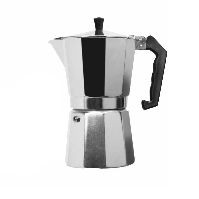 

Stainless Steel Coffee Pot Mocha Coffee Maker Glittering Latte Kettle Aluminum Espresso Teapot Percolator
