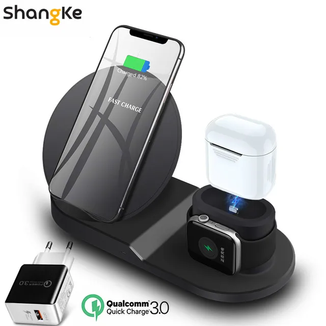 $US $15.19  Wireless Charger Stand for iPhone AirPods Apple Watch Charge Dock Station Charger for Apple Watch S