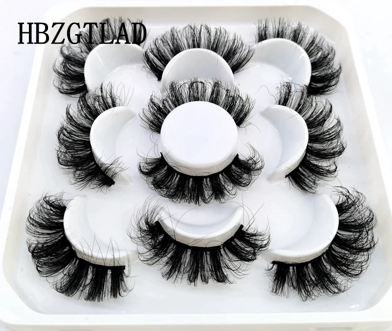 New 5 pairs natural false eyelashes fake lashes long makeup 3d mink lashes eyelash extension mink eyelashes for beauty 9D14 6