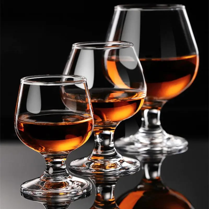 European Brandy Glass Cup Short Legs Cognac Whisky Glass Cocktail Glasses Drinking Glasses 6Pcs