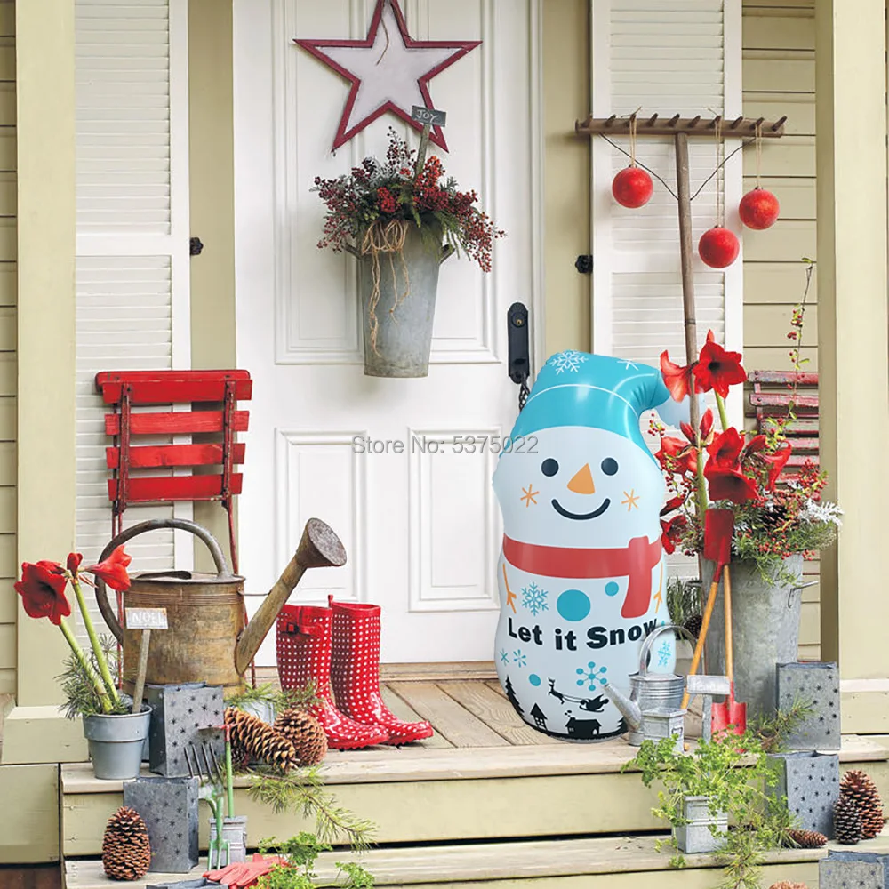 Christmas frosty snowman inflatable decoration for home yard blow up punching bag Tumbler