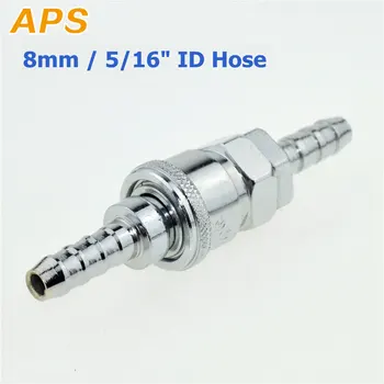 

2 Sets Pneumatic Straight 8mm / 5/16" OD Barb Air Hose Pipe Compressor Quick Coupler Connector Coupling Socket Fitting SH20+PH20