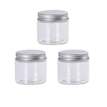 

12 Pcs Empty Bottles Transparent Wide Mouth 50ml Cream Bottle Storage Container Mask Bottle Plastic Bottle for Bar Kitchen Home