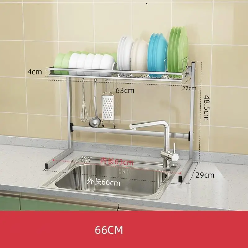 MODEL I Almacenamiento сушилка для посуды Nevera раковина Органайзер De Cozinha нержавеющая сталь Organizador Cocina Mutfak кухонная стойка - Цвет: MODEL I