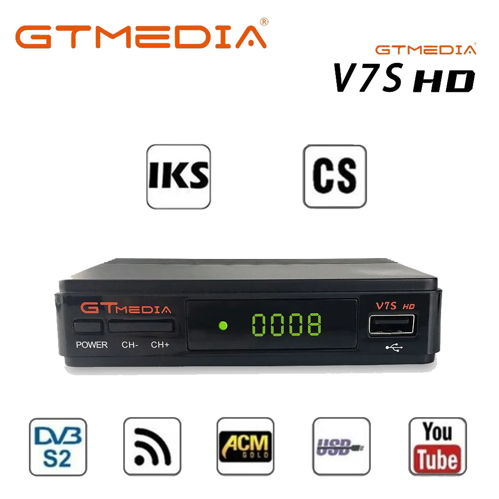 1 год Испания Европа Cline GTMEDIA V7S HD DVB-S2 1080P спутниковый ТВ приемник+ USB wifi Бразилия Испания ТВ тюнер обновление freesat v7 hd - Цвет: NO USB WIFI