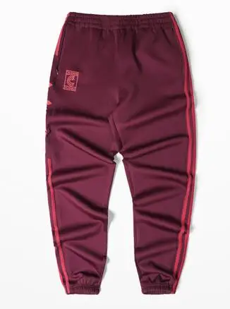 red pants Сезон 4 calabasas Джоггеры мужские Kanye West хип-хоп брюки повседневные брюки новые спортивные брюки сезон 4 отвороты брюки в полоску - Цвет: red pants