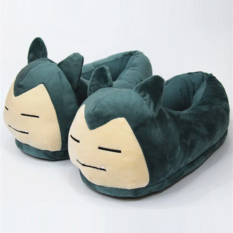 

OHMETOY Snorlax Warm Cosplay Slippers Indoor Shoes Plush Soft Slippers Shoes Birthday Gift
