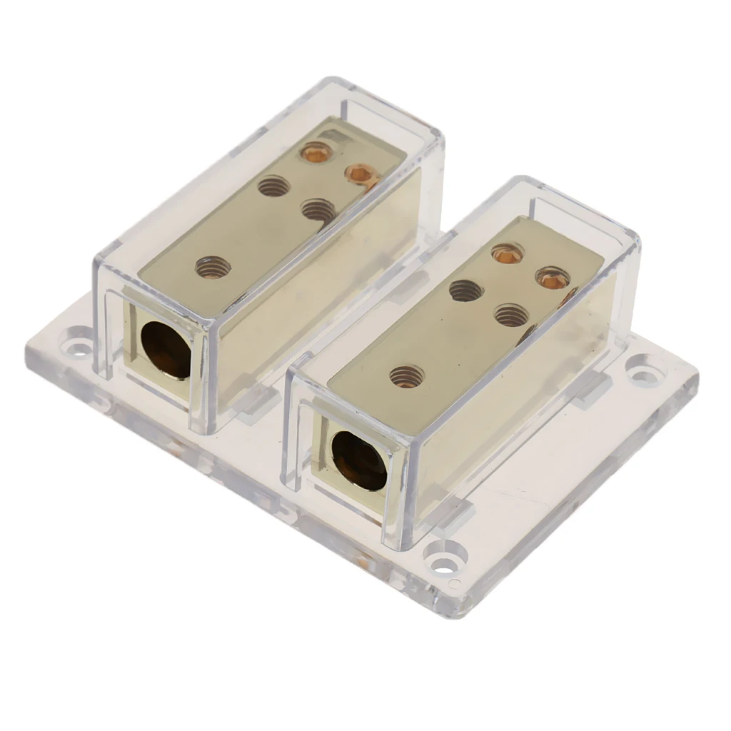 8-Way 4/8 Ga Car Audio Amp Power Ground Cable Splitter Distribution Block