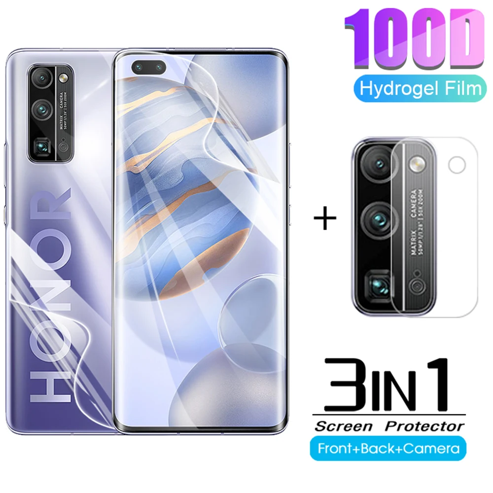 Гидрогелевая пленка 3 в 1 для камеры Honor 30 pro plus Защитная 30i мягкая | Мобильные