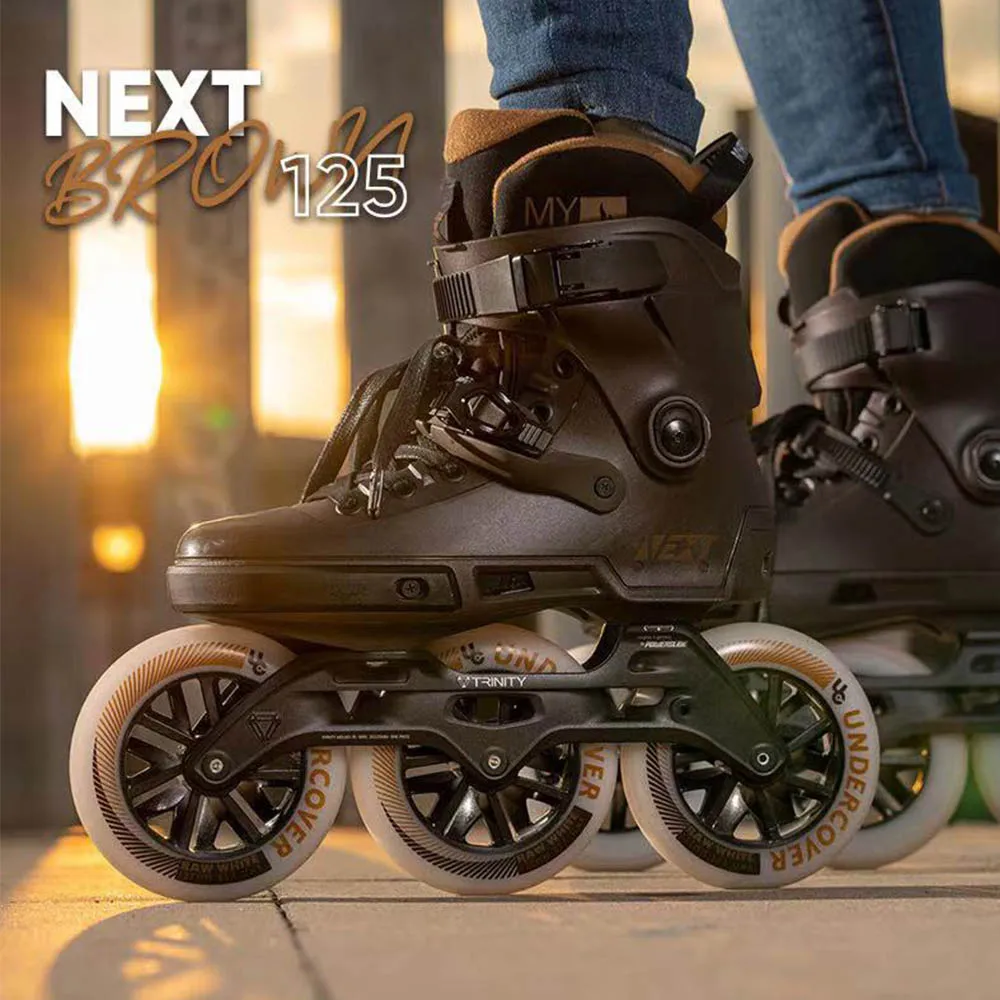 100% Original Powerslide NEXT Trinity Frame Inline Skates 3*100/110/125mm 4*80mm Street Racing Skate Roller Free Skating Patines
