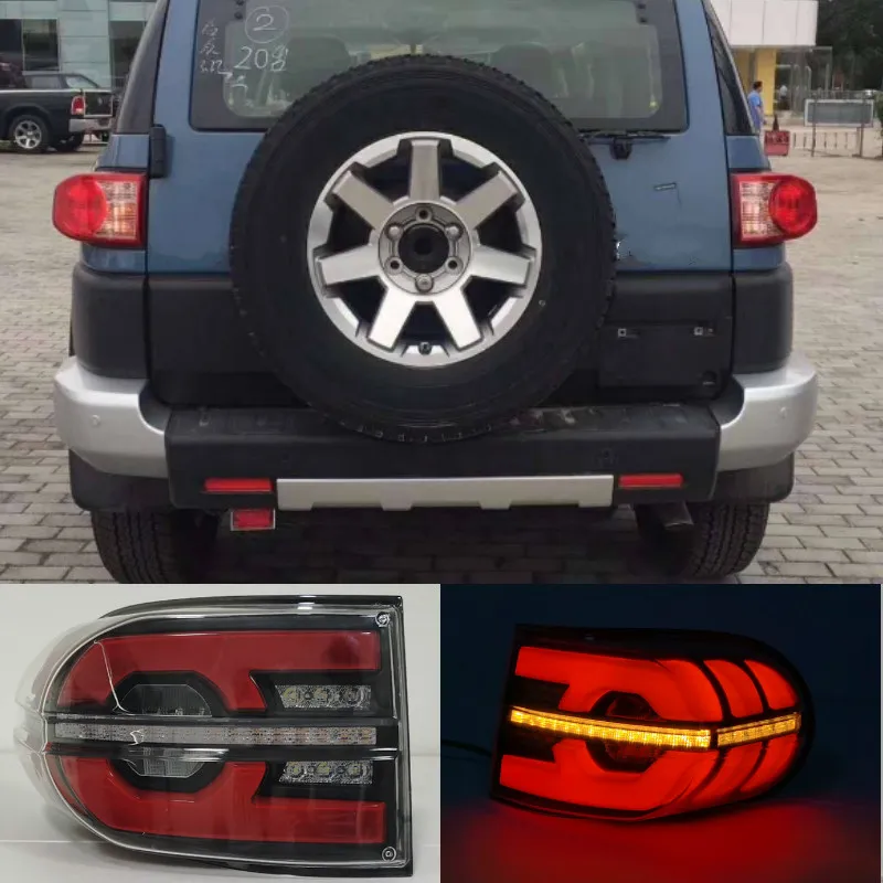 

2PCS Tail lights For Toyota Fj CRUISER Led Taillight Rear Lamp Parking Reverse Signal Brake