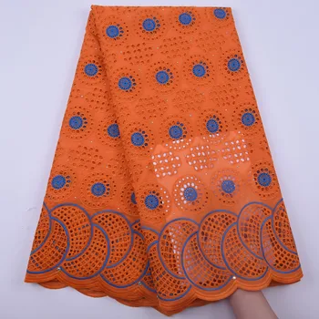 

2020 High Quality African Voile Swiss Lace Fabric Nigerian Swiss Voile Lace Fabric Cotton With Stones For Wedding Y1858