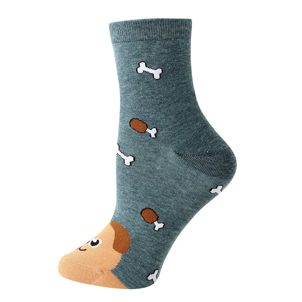 Носки Модные 1 пара Женские хлопковые носки с принтом животных Женские зимние носки