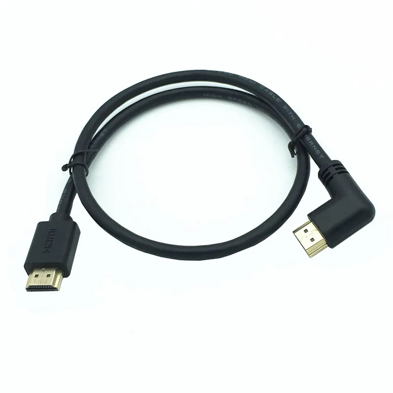 4K* 2K 60HZ HDMI 2,0 кабель 90 градусов вниз и вверх и вправо Угловой HDMI кабель 2,0 3M 1,5 M 1M 3D поддерживается до 3840X2160/60HZ