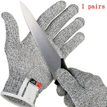 

Anti-cut Gloves Safety Cut Proof Protective Stab Resistant Stainless Steel Wire Metal Mesh Butcher Cut-Resistant Gloves
