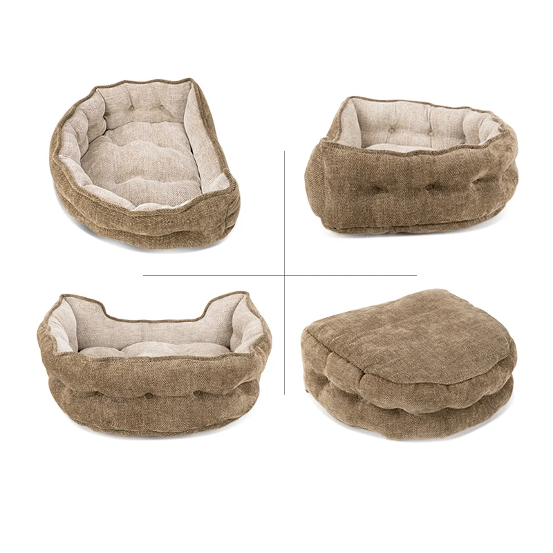Pet Bed Mats Dog Bed Plush Cat Mat Round Cushion For House Outdoor Sleeping Accessories