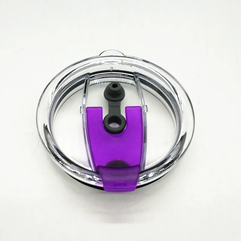 purple lid Защита от брызг, герметичная крышка для бутылки, ручки, держатель для кружки, сумка для стакана воды 30 унций - Цвет: purple lid