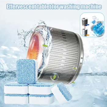 

5/10pcs Washing Machine Cleaning Cubes Stain Removal Descaling Washing Machine Effervescent Tablets Cleaner TP899