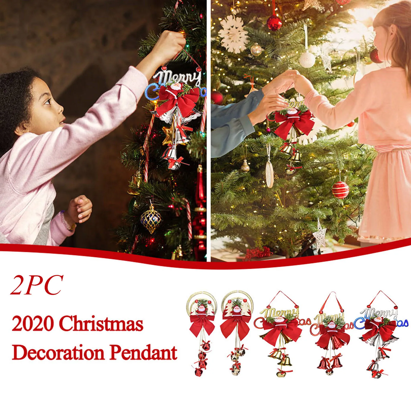 Christmas Ornaments Gift Santa Claus Snowman Deer Toy Hang Decorations