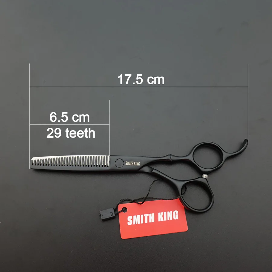 SMITH KING 전문 헤어 드레싱 가위, 6인치 커팅 가위+엷게 하는 가위/가위+면도기/얇게 하는 빗+키트/케이스