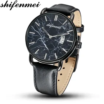 

Shifenmei 2019 Top Brand Business Watch Men Military Quartz Watches 3Bar Waterproof Date Display Wristwatches Relogio Masculino