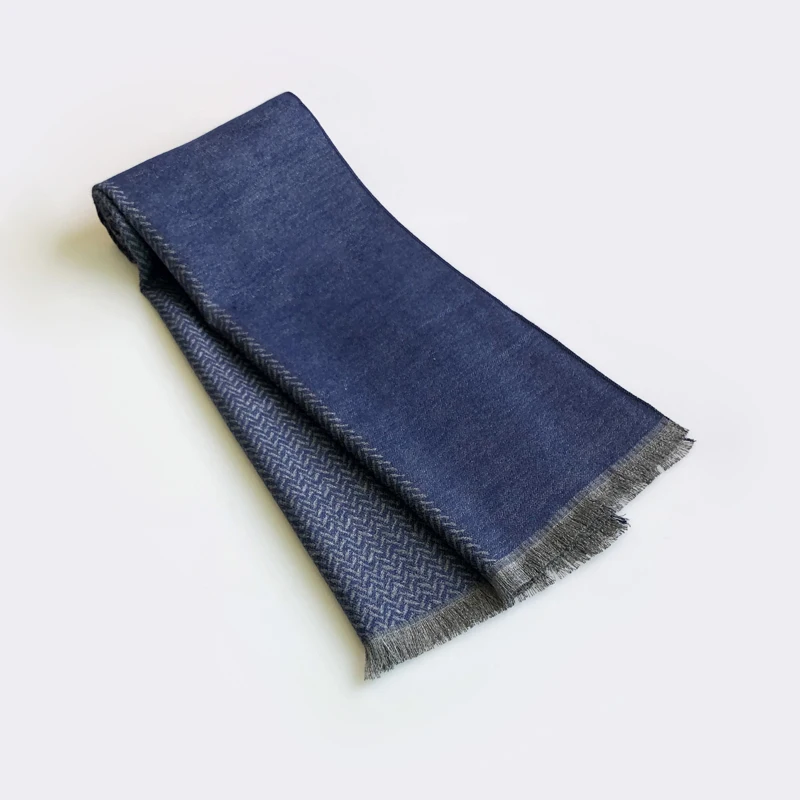 Mens Scarves Viscose Cashmere Foulard for Men