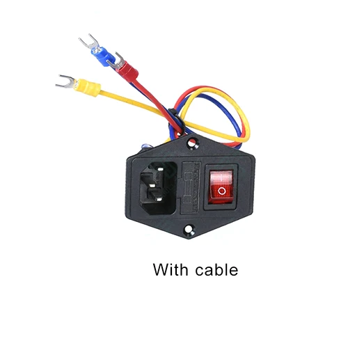 With cable Детали для 3d принтера 220 В/110 В 15а выключатель питания с предохранителем для 3d принтера DIY аксессуары для 3d принтера - Цвет: With cable