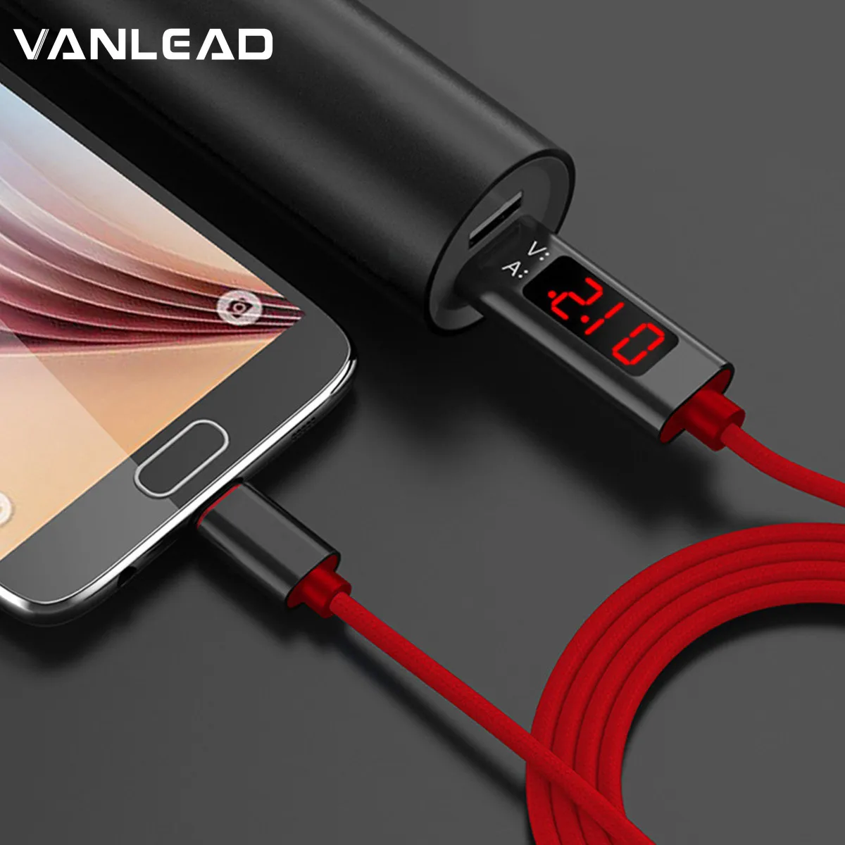 Кабель для быстрой зарядки с ЖК-экраном IOS и Android USB кабель Apple huawei других продуктов