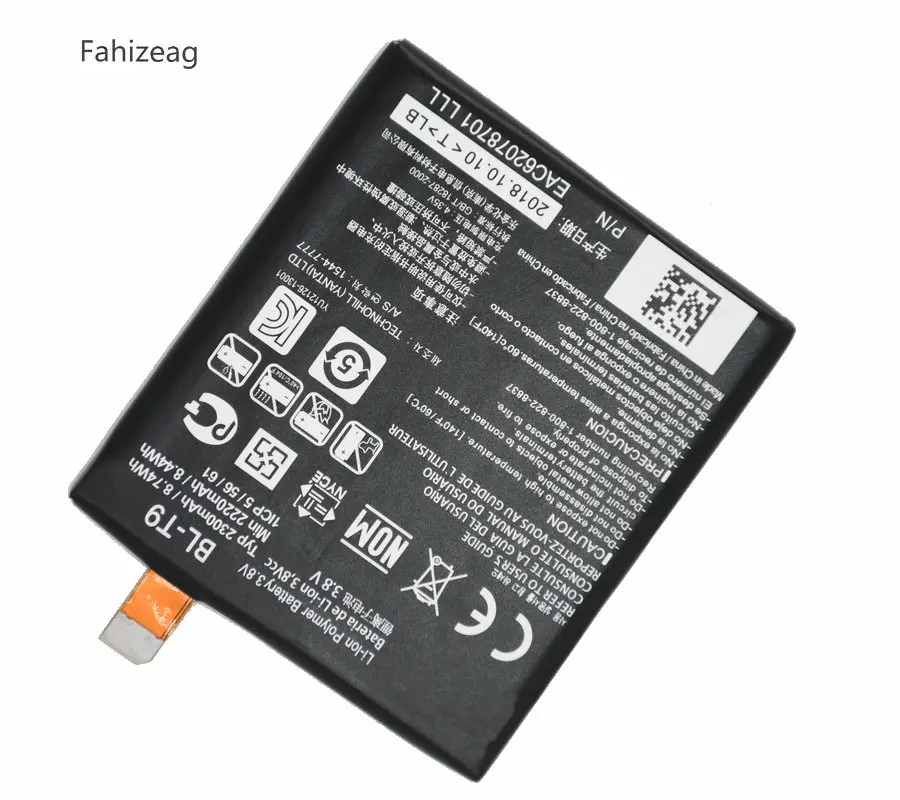 Fahizeag 2220 мАч BL-T9 телефон батарея Замена для LG Google Nexus 5 LG D820 D821 батареи