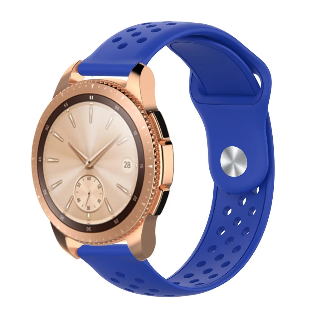 Силиконовый ремешок для samsung Galaxy Watch 42 мм/gear s2 для Huami Amazfit GTR 42 мм/GTS Sport 20 мм смарт-браслет ремешок для часов