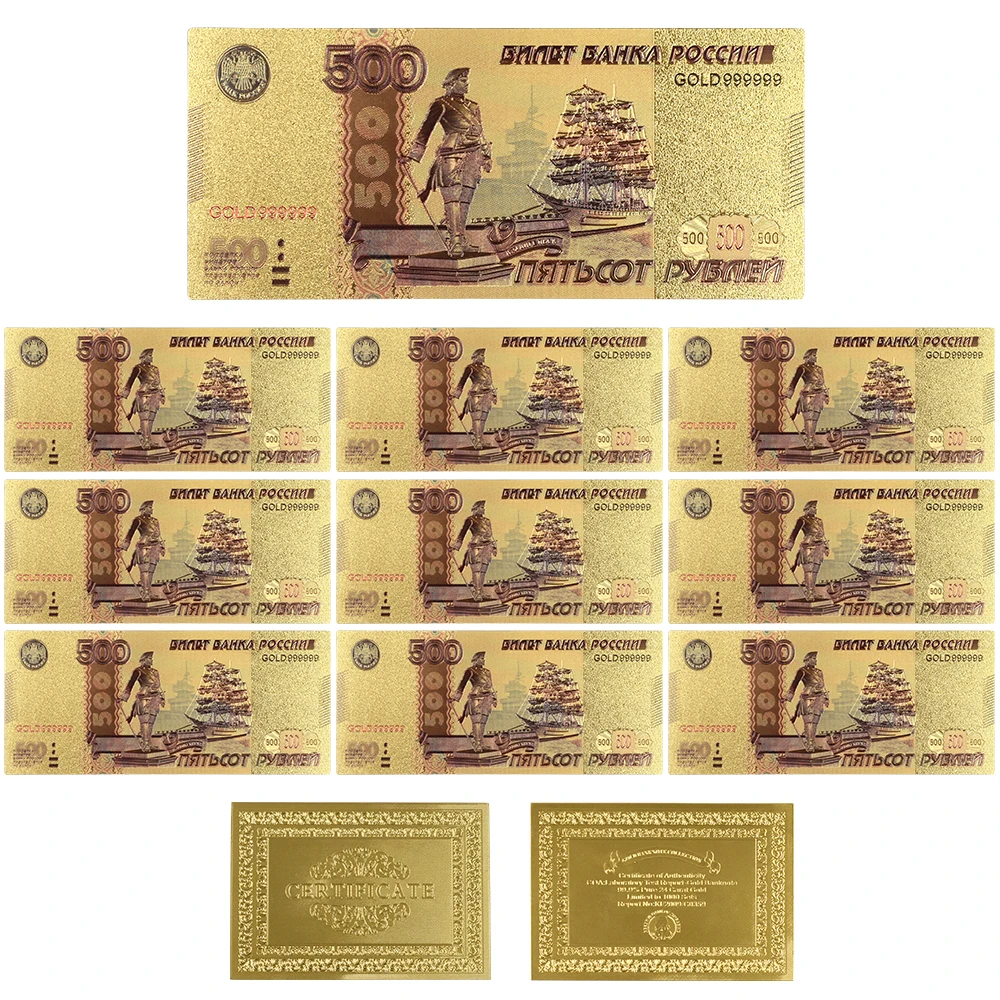 style 3 10 шт./лот новые продукты Цвет Российская банкнота АРК банкнот 100 рублей банкнот в центре сообщений в течение 24k Gold Бумага деньги для коллекции - Цвет: style 3