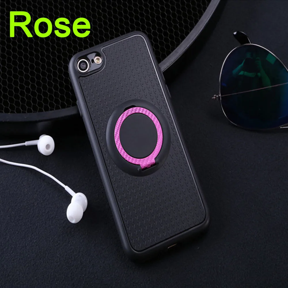 Rose Роскошный мягкий чехол s для samsung Galaxy A3 A5 A7 J3 J5 J7 EU Prime Pro Чехол с магнитным кольцом для S7 Edge S8 Plus - Цвет: Rose