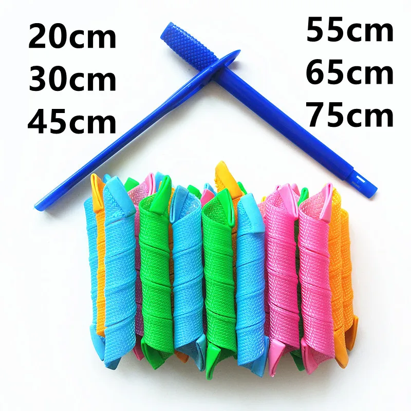 Hair curler No heat Soft Plastic Magic hair roller Spiral Round Curls 20/30/45/55/65/75cm