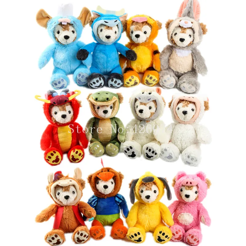Duffy Bear Cos Twelve Zodiac плюшевый для девочек 25 см детские мягкие животные игрушки для детей рождественские подарки