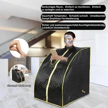 

Portable Steam Sauna Home Sauna Generator Slimming Household Sauna Box Ease Insomnia Stainless Steel Pipe Support Steamer HWC
