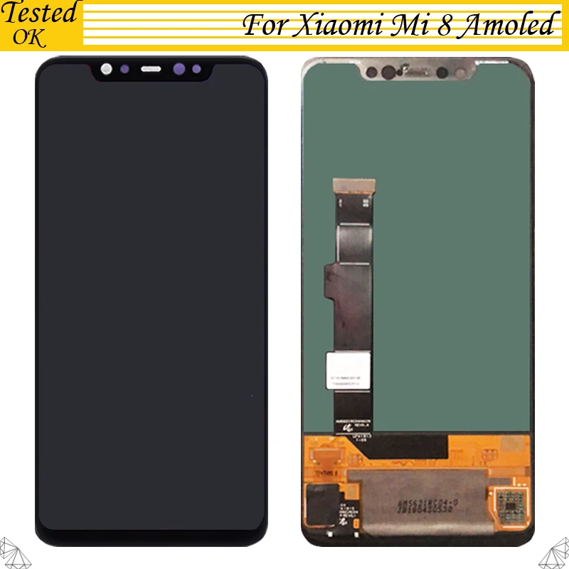 AMOLED OLED TFT 3 модель для Xiaomi mi 8 mi 8 ЖК-дисплей сенсорный экран для Xiaomi mi 8 цифровой планшет ЖКД сборка 6,21 дюймов