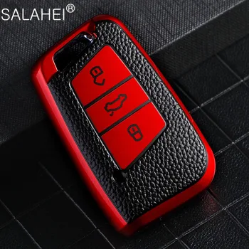 

Pretty TPU Car Key Cover Case for VW Volkswagen Magotan Passat B8 Skoda Superb Kodiaq A7 Smart Keychain Remote Car Key Protector