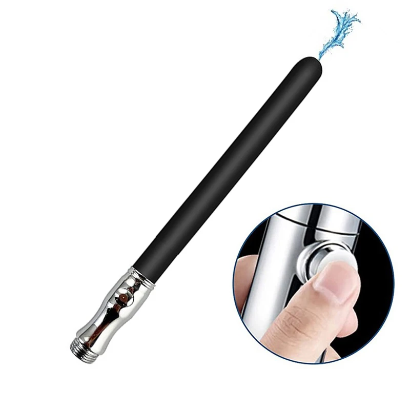 Silicone douche enema syringe shower cleaning head anal butt plug nozzle tip metal switch faucet attachment gay massager anal butt plug
