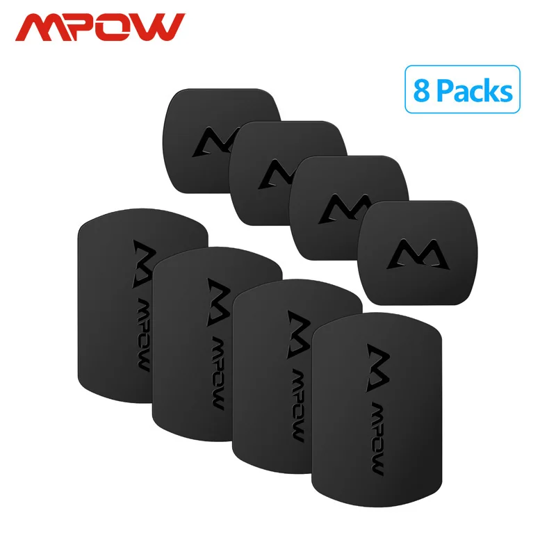 Mpow 4/8 пакеты CA063 крепление металлическая универсальная запасная внутренняя часть для магнитный автомобильный держатель для телефона на магните с креплением с клейкой лентой 3 M ультра тонкий железный лист