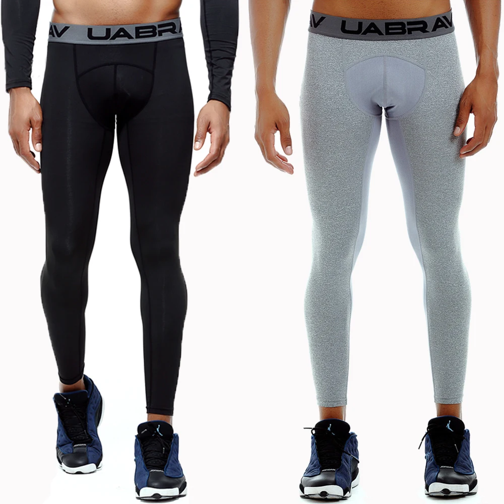 Men Compression Leggings Tights Jogger Men's Fitness Bodybuilding Pants High Elastic Long