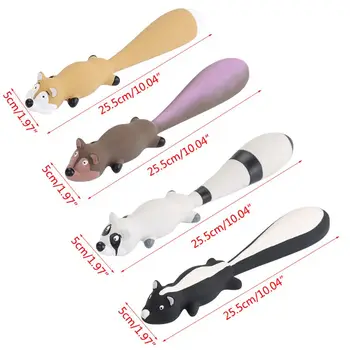

Dog Latex Chew Squeaker Sound Playing Toys Cartoon Long Tail Raccoon Shape Molar