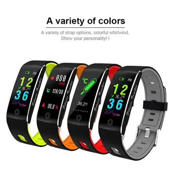 

Body Temperature Detection Smart Bracelet Immunity Measure Blood Pressure Heart Rate Fitness Bracelet IP68 Waterproof
