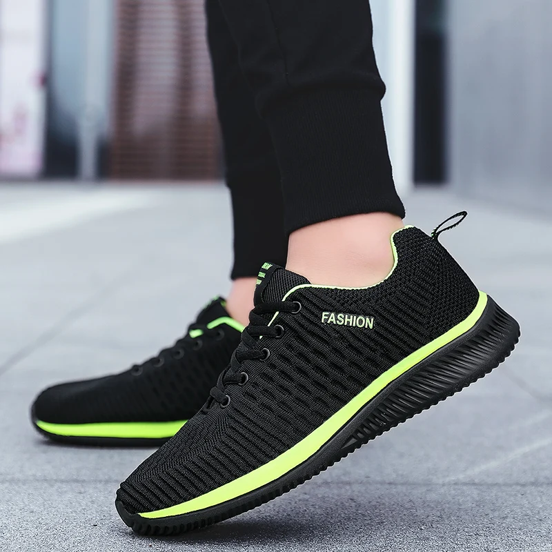 Kitleer/мужская повседневная обувь Flyknit; зимние теннисные туфли; Masculino; мужские туфли-светильник; дышащие кроссовки для прогулок; zapatillas hombre